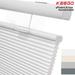 Keego Top Down Bottom Up Cellular Shades Cordless Honeycomb Blinds for Windows Light Filtering White Color 32.0 w x 56.0 h