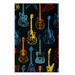 Mohawk Home Guitar Montage Printed Indoor Area Rug in Multi 5 x8