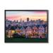 Stupell Industries San Francisco California Sunset Cityscape Architecture Black Framed Wall Art 24 x 30 Design by Dave Gordon