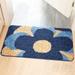 SOCOOL Indoor Door mat Indoor Welcome Mat Rubber Backing Non Slip Door Mats Inside Mud Entrance Front Door Rug Carpet Machine Washable 47 x 32 Blue Yellow Flower DM2616P