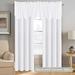 Goory Window Energy Efficient Blackout Curtain Curtains Living Room UV Protection Rod Pocket Privacy Drapes Bedroom Valance White-Curtains W:52 x H:72 / 132cm*183cm-2PCS