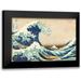 Hokusai Katsushika 18x13 Black Modern Framed Museum Art Print Titled - The Great Wave off Kanagawa