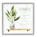 Stupell Industries Family Grows Different But Roots Remain Quote Green Plant Graphic Art Gray Framed Art Print Wall Art 12x12 by Marla Rae