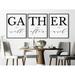 Sef Of 3 Poster Print Eat Well Laugh Often Love Much Gather Sign Wall Art Canvas Painting for Dining Room Kitchen Wall Decor With Wooden Inner Frame