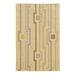 Bowery Hill 60 x 96 Transitional Wool Hand Tufted Rug in Gray/Yellow