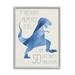 Stupell Industries I Am SO Getting a Dinosaur Blue Geometric Trex Graphic Art Framed Art Print Wall Art 24x30 By Daphne Polselli