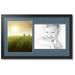 ArtToFrames Collage Photo Picture Frame with 2 - 11x14 Openings Framed in Black with Dutch Blue and Black Mats (CDM-3926-42)