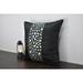 Zarimoon Black Beaded Throw Pillow Cover Crystals Luxury Modern Handmade Cushion Cover Silk Embroidered Embellished Pillow