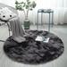 Round Shag Area Rug or Runner Plush Carpet for Living Room Bedroom Decor Luxury Floor Mats Area Rugs Carpets 100*100cm