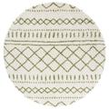 SAFAVIEH Arizona Shag Collection ASG741Y Ivory/Green Rug