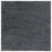 SAFAVIEH California Solid Plush Shag Area Rug Dark Grey 3 x 3 Square