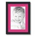 ArtToFrames 12.5x18 Matted Picture Frame with 8.5x14 Single Mat Photo Opening Framed in 1.25 Satin Black and 2 Tulip Mat (FWM-3926-12.5x18)