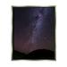 Stupell Industries Breathtaking Night Stars Milky Way Shining Over Mountains Photograph Luster Gray Floating Framed Canvas Print Wall Art Design by Steve Smith