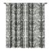 Society6 Emanuela Carratoni Ultimate Gray Damask Single Panel Room Darkening Window Curtain 50 x 84