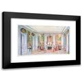 Georges RÃ©mon 24x16 Black Modern Framed Museum Art Print Titled - Louis XV Lounge Painted in Green Gray. (1907)
