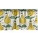 Ambesonne Fruit Valance Pack of 2 Expressionist Pear Art 54 X12 Earth Yellow Eggshell