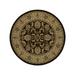 Momeni Royal 7 10 X 7 10 Round Rug in Brown