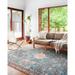 Loloi II Layla LAY-10 Printed Marine / Clay Oriental Area Rug 2 -0 x 5 -0