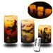 Halloween Flameless LED Candles with Remote 3 Pcs Battery Operated Candles with 6 Hour Timer Real Wax LED Pillar Flickering Candles Warm Light for Kids(H4 1 H5 H6 )