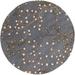 Mark&Day Wool Area Rugs 4ft Round Le Havre Cottage Gray Area Rug (4 Round)