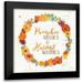 Aiken Jess 20x20 Black Modern Framed Museum Art Print Titled - Harvest Wishes II on Wood