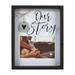 New View Gifts Our Story 4x6 Wall-Hanging Picture Frame with Resin Heart Accent Black Finish