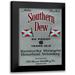 Vintage Booze Labels 15x18 Black Modern Framed Museum Art Print Titled - Southern Dew Kentucky Straight Bourbon Whiskey