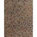 Ahgly Company Indoor Rectangle Abstract Bakers Brown Abstract Area Rugs 2 x 5