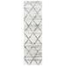 SAFAVIEH Fontana Shag Darina Diamond Plush Runner Rug Grey/Ivory 2 3 x 14