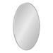 Kate and Laurel Zayda Oval Framed Wall Mirror 24 x 36 Silver Metal Minimalist Oval Mirror with Rounded Curves