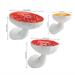 Mushroom Floating Shelves for Wall Decor 3/4/5 Resin Floating Shelf Cup Plant Wall Shelves for Bedroom Bedroom Living Room Bathroom Kitchen 3PCS