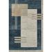 Momeni Edition Geometric Polyester Blue Area Rug 8 11 x 12 6 Sized Rug for Living Room Bedroom Dining Room and Kitchen