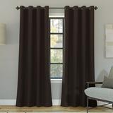 Sun Zero Oslo Theater Grade Extreme 100% Blackout Grommet Curtain Panel 52 x95 Dark Chocolate (Single Curtain Rod Not Included)