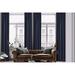 3S Brother s Home Decorative Navy Blue Curtains 100 Wide Extra Long Luxury Colors Linen Look Custom Made 5-25 Feet Made in Turkey Hang Back Tab & Rod Pocket Single Panel Home DÃ©cor (100 Wx264 L)