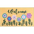 Spring Welcome Mat Spring Door Mat Spring Flower Doormat Welcome Spring Flower Floral Door Mat Colorful Welcome Mat 30 x17