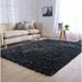 Area Rug Fluffy Shaggy Area Rug Ultra Soft Faux Fur Area Rug Fuzzy Rug Modern Plush Carpet Floor Rug for Living Room Bedroom Home Decor Upgrade Non-Slip Durable Rectangular Crawling Carpet Black