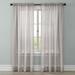 Brylanehome Crushed Voile Rod-Pocket Panel - 51I W 63I L Silver Window Curtain