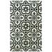 Rizzy Rugs Matrix Area Rug MRX104 Ivory Mirrored Rings 5 x 7 6 Rectangle