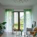 1-2 Panels Elegant Floral Voile Door Window Curtain Transparent Panel Sheer Tulle Drapes 39 X78