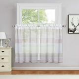 Living Room Sheer Curtains Plaid Print Curtains for Bedroom Window Curtains Set with Grommets 2 Panels Pink 27 *36