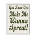 Stupell Industries Make Me Wanna Sprout Retro Gardener Typography Framed Wall Art 24 x 30 Design by Lil Rue