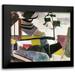 De La Fresnaye Roger 14x12 Black Modern Framed Museum Art Print Titled - Unfinished Landscape With Tree Branches