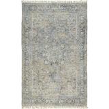 Ramey Vintage Space Dyed Wool Rug Blue/Light Gray 3ft-6in x 5ft-6in Accent Rug