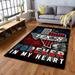 Rectangle Area Rug For Living Room Bedroom Texas Rug In My Heart NTB32R - 3x5 ft.