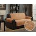 Kashi Home Microsuede Box Cushion Loveseat Slipcover Beige