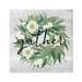 Stupell Industries Gather Calligraphy Wreath Country White Botanicals Blossoms Graphic Art Gallery Wrapped Canvas Print Wall Art Design by Ziwei Li