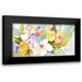 Herrera Leticia 14x9 Black Modern Framed Museum Art Print Titled - Horizontal Flores IV