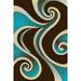 Premium 3D Hand Carved Modern Contemporary Abstract 5X8 5x7 Rug 327 Mocha