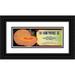 Anonymous 14x8 Black Ornate Wood Framed Double Matted Museum Art Print Titled: The Farm Produce Company Cantaloupe Label (1930-1950)