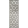 SAFAVIEH Amherst Wendy Geometric Runner Rug Grey/Light Grey 2 3 x 9